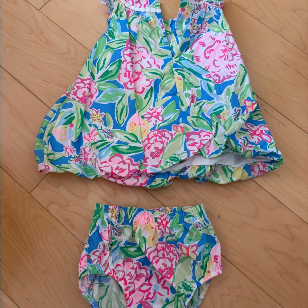 Lilly Pulitzer Baby Dress and Bloomers Set
